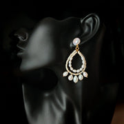 unique baroque pearl sterling silver earrings