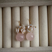artisan baroque pearl handmade silver earrings