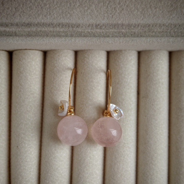 artisan baroque pearl handmade silver earrings