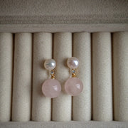 artisan baroque pearl handmade silver earrings