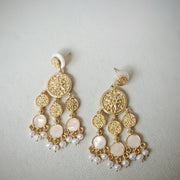 handmade retro baroque pearl earrings