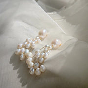 ethereal pearl and silver whispers earrings