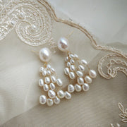 ethereal pearl and silver whispers earrings