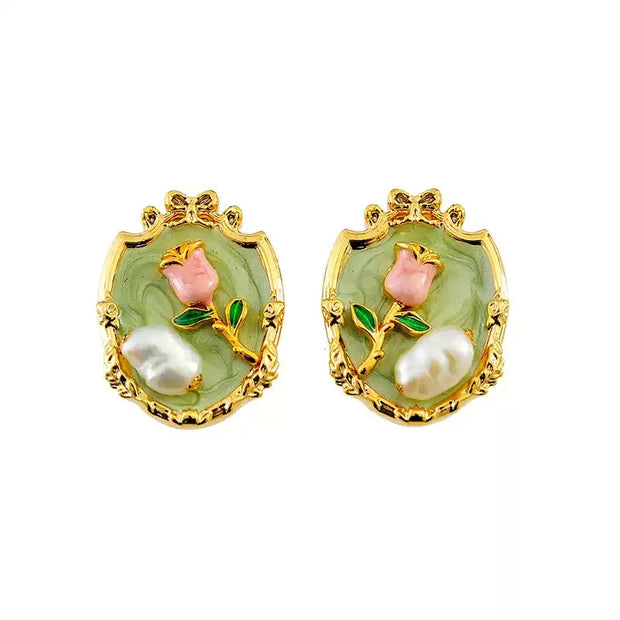 monet garden series (Including necklace, earrings, ring and bracelet)