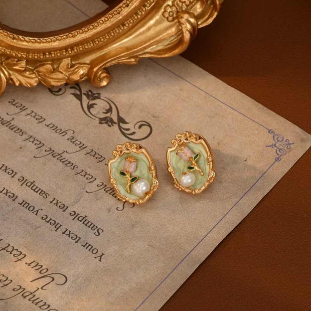 monet garden series (Including necklace, earrings, ring and bracelet)