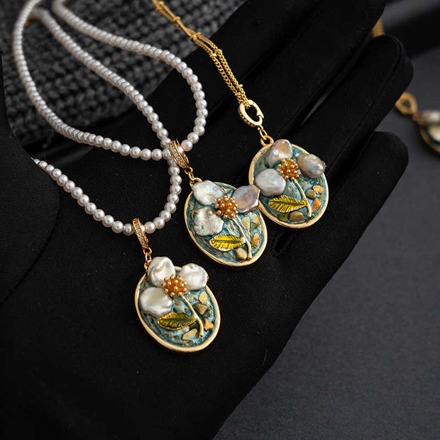 handmade baroque pearl pendant