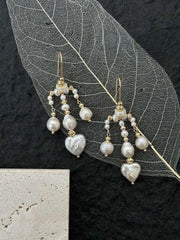 french reflection candle holder baroque natural pearl earrings