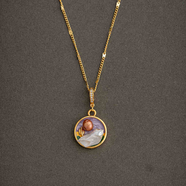 handmade baroque pearl pendant (including pearl chain)