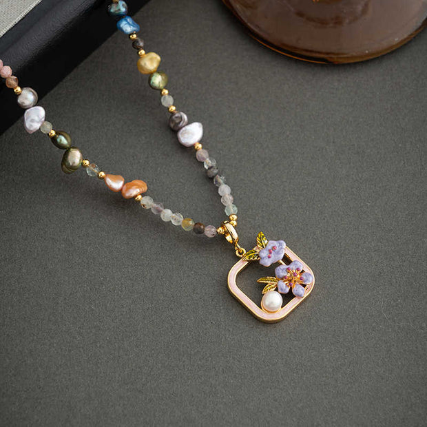 handmade baroque pearl necklace