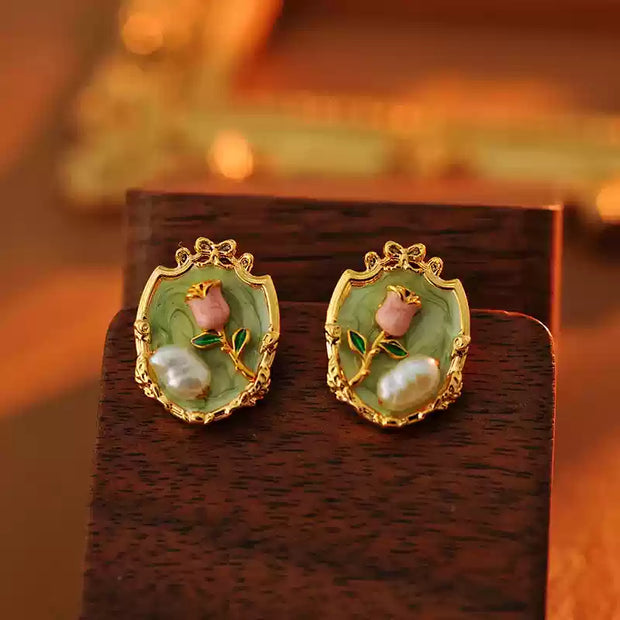 monet garden series (Including necklace, earrings, ring and bracelet)