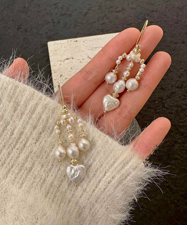 french reflection candle holder baroque natural pearl earrings