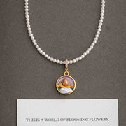 handmade baroque pearl pendant (including pearl chain)