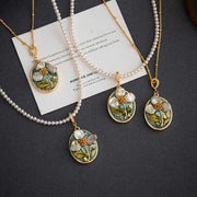 handmade baroque pearl pendant