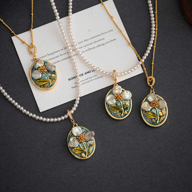 handmade baroque pearl pendant