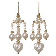 french reflection candle holder baroque natural pearl earrings