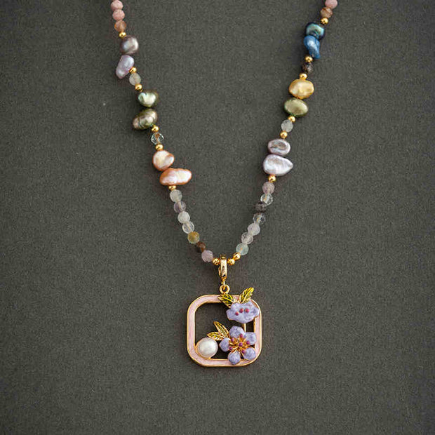 handmade baroque pearl necklace