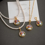handmade baroque pearl pendant (including pearl chain)