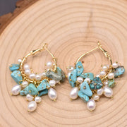 Natural Pearl Summer Earrings