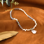 Original Baroque Green Crystal Freshwater Pearl Necklace