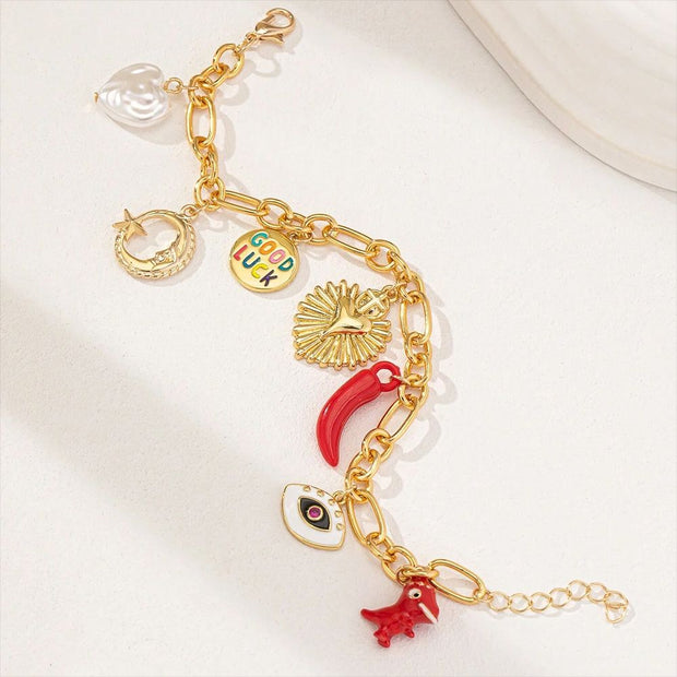 Starfish Shell Beaded Summer Beach Ocean Bracelet