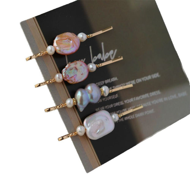 handmade wire wrapped vintage french baroque pearl hair clip