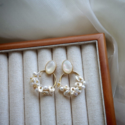 handmade romantic baroque pearl earrings