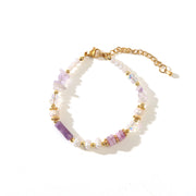 Amethyst Shell Purple Aventurine Baroque Pearl Necklace