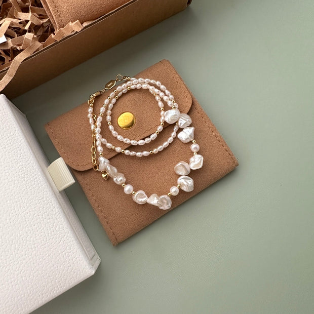 handmade baroque pearl necklace