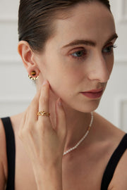 Sterling Silver Tiger Eye Earrings