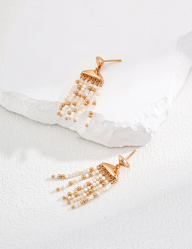 sterling silver shell earrings
